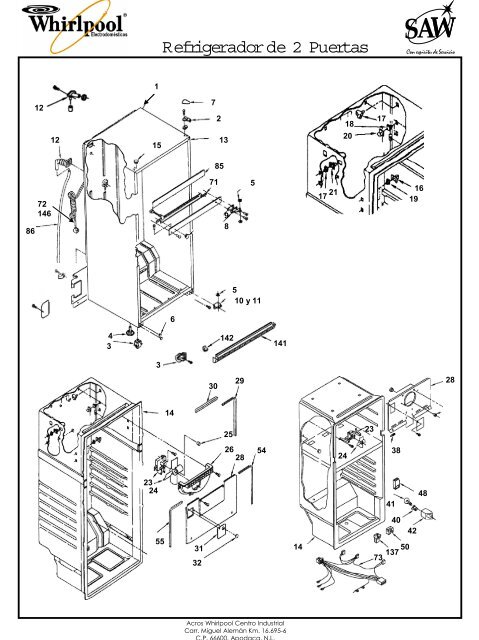 Diagnhos  Nevera y congelador vertical con 2 puertas sólidas