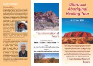 Uluru and Aboriginal Healing Tour - Brochure - Transformational Tours