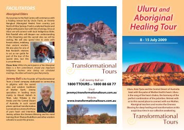 Uluru and Aboriginal Healing Tour - Brochure - Transformational Tours
