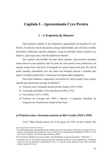 O Carinhoso de Cyro Pereira: Arranjo ou ComposiÃ§Ã£o? - ECA-USP