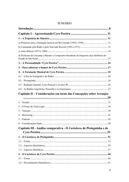 O Carinhoso de Cyro Pereira: Arranjo ou ComposiÃ§Ã£o? - ECA-USP