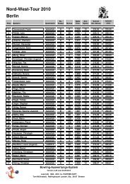 Berlin Nord-West-Tour 2010