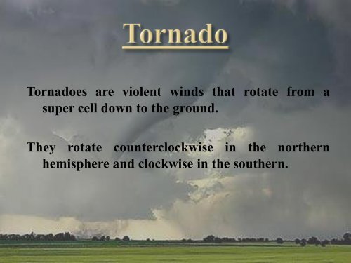 How do tornados form? - Faculty Web Pages