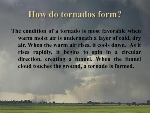 How do tornados form? - Faculty Web Pages