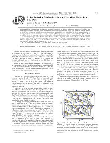 Li Ion Diffusion Mechanisms in the Crystalline Electrolyte -Li3PO4