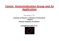 Tensor Renormalization Group and its Application