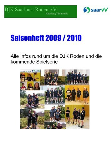 Saisonheft 2009 / 2010 als pdf-Datei - DJK Saarlouis-Roden