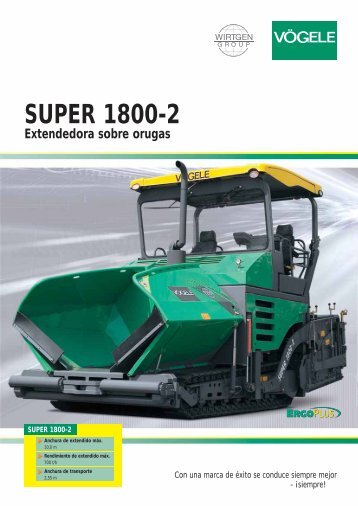 Folleto: SUPER 1800-2 pavimentadora sobre orugas - Resansil