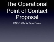 OPoC proposal - GNSO