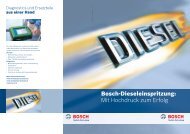 Bosch-Dieseleinspritzung: Mit Hochdruck zum Erfolg