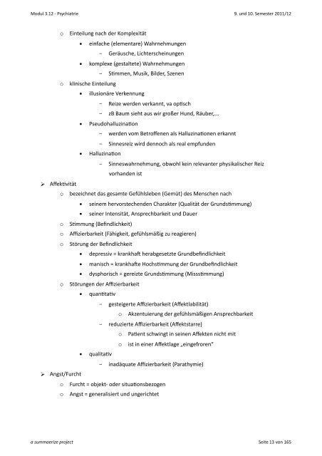 Psychiatrie Tobias Stadelmann 9. und 10. Semester ... - anthropia