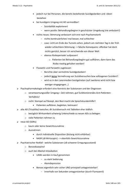 Psychiatrie Tobias Stadelmann 9. und 10. Semester ... - anthropia