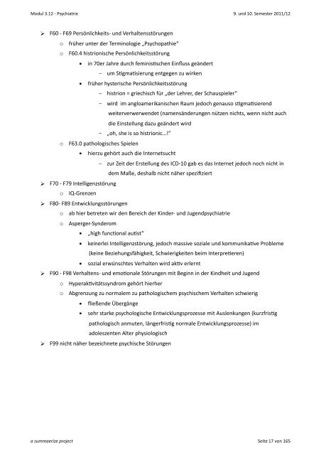 Psychiatrie Tobias Stadelmann 9. und 10. Semester ... - anthropia