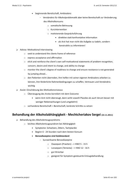 Psychiatrie Tobias Stadelmann 9. und 10. Semester ... - anthropia