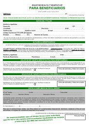 Ficha solicitud de ALTA BENEFICIARIOS + VISA Rev. 00