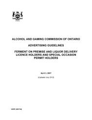 ADVERTISING GUIDELINES - Alcohol and Gaming Commission of ...