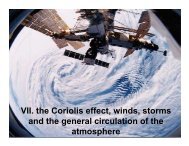 The coriolis effect, geostrophy, winds and the general ... - INSTAAR