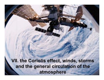 The coriolis effect, geostrophy, winds and the general ... - INSTAAR