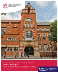 City University London - Kaplan International Colleges