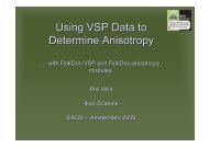 Using VSP Data to Determine Anisotropy - Ikon Science