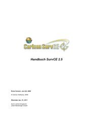 Handbuch SurvCE 2.5 - proNIVO