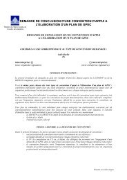 DEMANDE DE CONCLUSION D'UNE CONVENTION ... - CCI du Jura