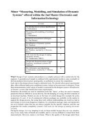 Minor âMeasuring, Modelling, and Simulation of Dynamic Systems ...