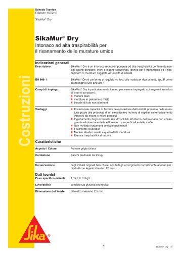 SikaMur Dry - Sika Italia SpA