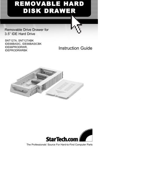 Removable Hard Disk Drawer