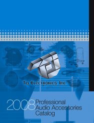 2008Professional Audio Accessories Catalog