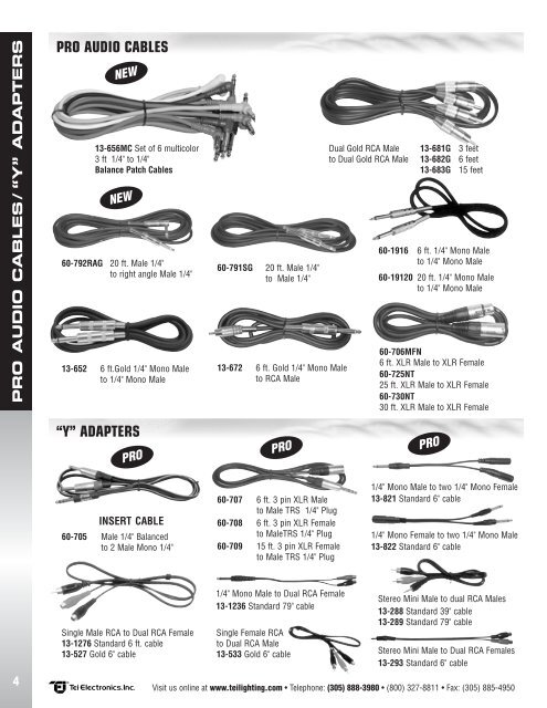 2008Professional Audio Accessories Catalog