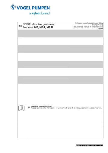 MP-spanish 771074014 Rev04 - Xylem Water Solutions Austria