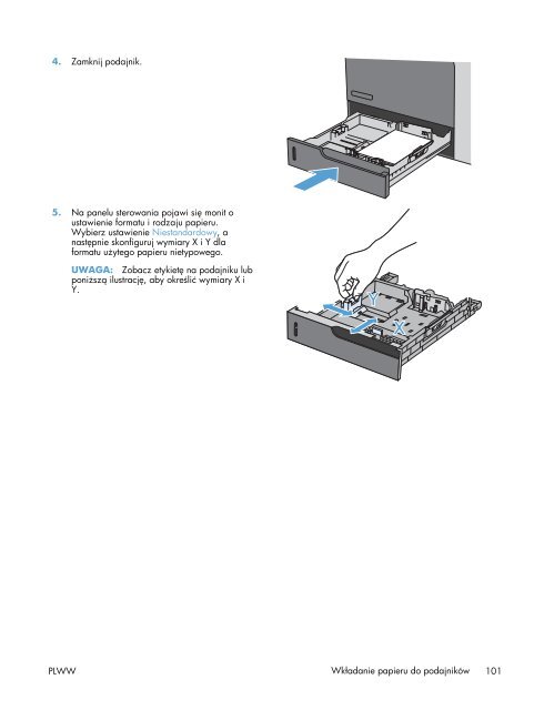 Instrukcja Obsługi LaserJet Enterprise M4555 - Centrum Druku