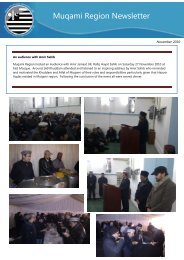 Muqami Region Newsletter