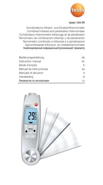 testo 104-IR Thermomètre infrarouge et de pénétration