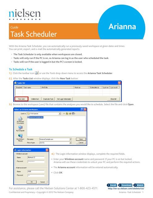 Task Scheduler Guide - Nielsen