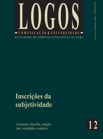 InscriÃ§Ãµes da subjetividade - Logos - UERJ