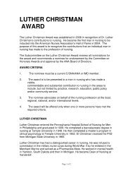 Luther Christman Award Criteria [PDF] - American Nurses Association