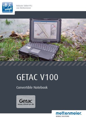 Datenblatt GETAC V100 (PDF, 601 KB) - Robust-pc.de