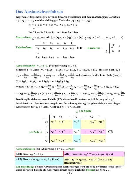 Lineare Algebra