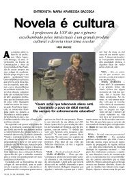 Novela Ã© cultura - Banco de PublicaÃ§Ãµes do Corpo Docente da ESPM