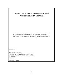 climate change and root crop production in ghana