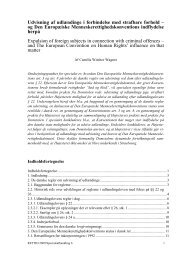 Udvisning af udlÃƒÂ¦ndinge i forbindelse med strafbare forhold Ã¢Â€Â“ og ...