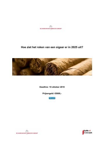 Hoe ziet het roken van een sigaar er in 2025 uit? - Battle of Concepts