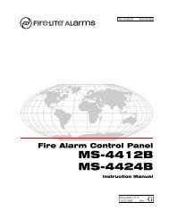 MS-4412B MS-4424B - Fire-Lite Alarms