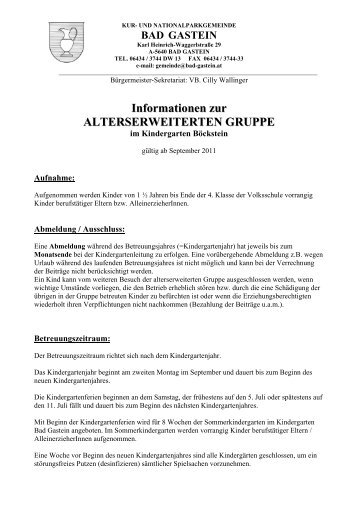 Info-Alterserweiterte Gruppe.pdf - Gemeinde Bad Gastein