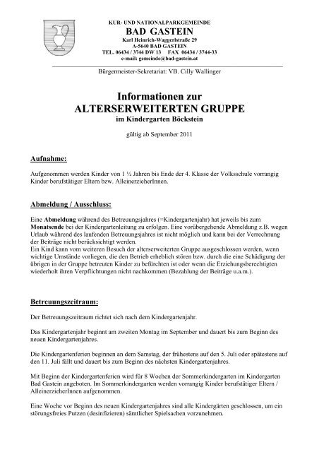 Info-Alterserweiterte Gruppe.pdf - Gemeinde Bad Gastein