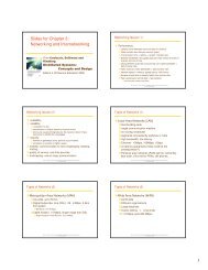 Slides for Chapter 3: Networking and Internetworking