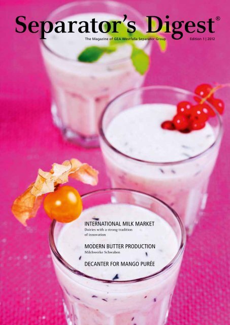 Separator S Digest 2012 1 Gea Westfalia Separator Group