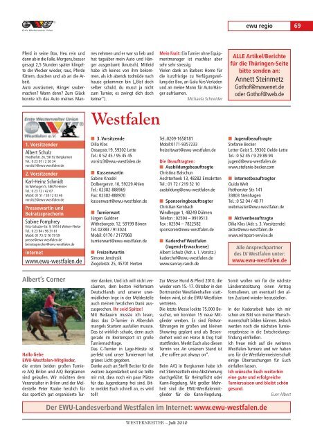 turniere - Erste Westernreiter Union Deutschland  e.V.